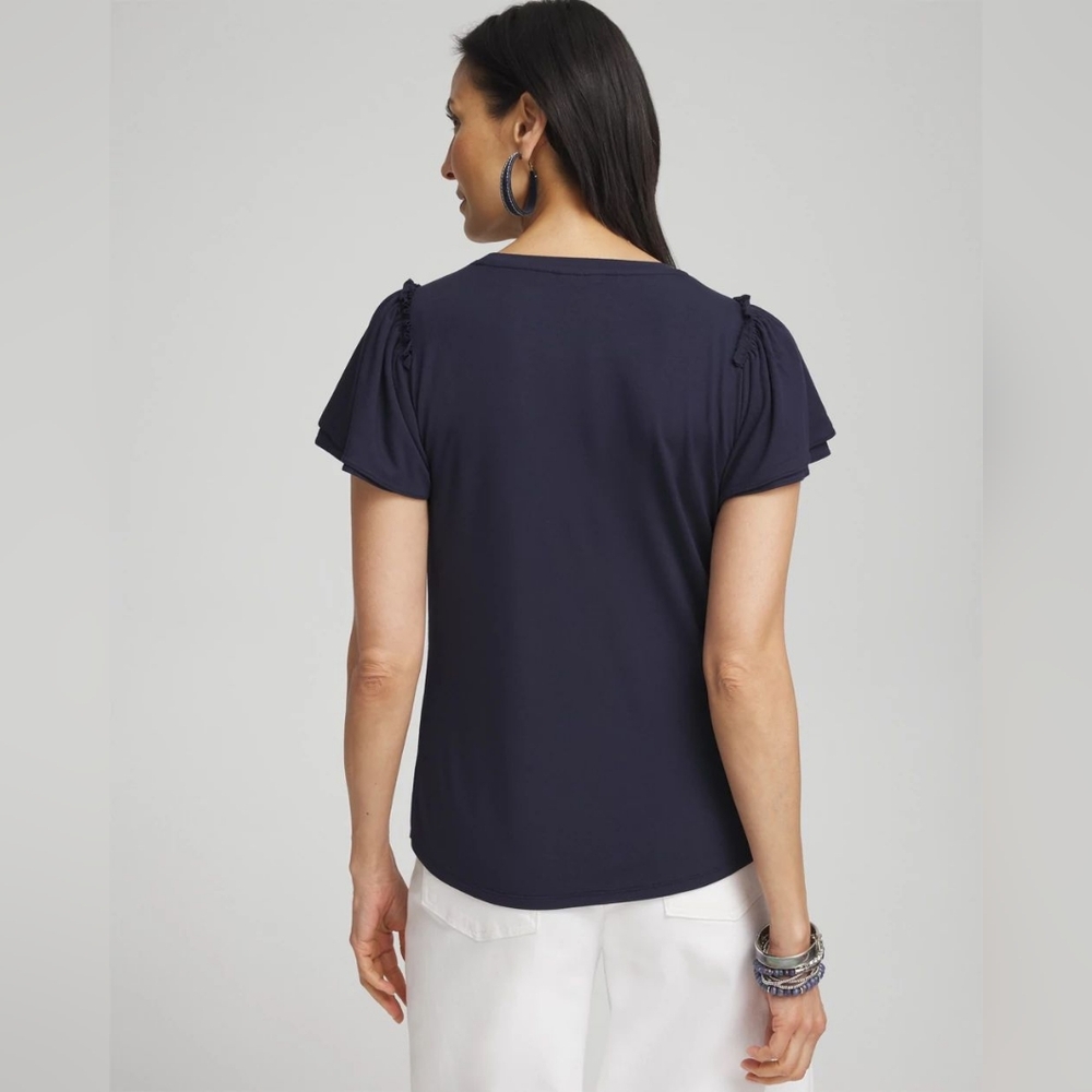 CHICO'S | Embellished Star Tee - Picture 3 of 13